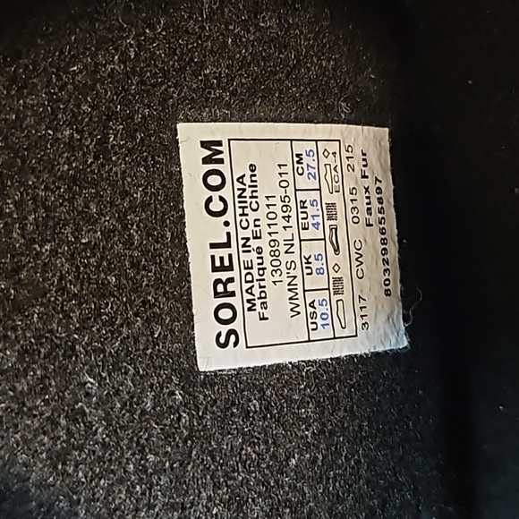 Sorel Winter Carnival mens Duck Snow Boots Sz 10.5 Black NL1495-011 Waterproof - Picture 5 of 5